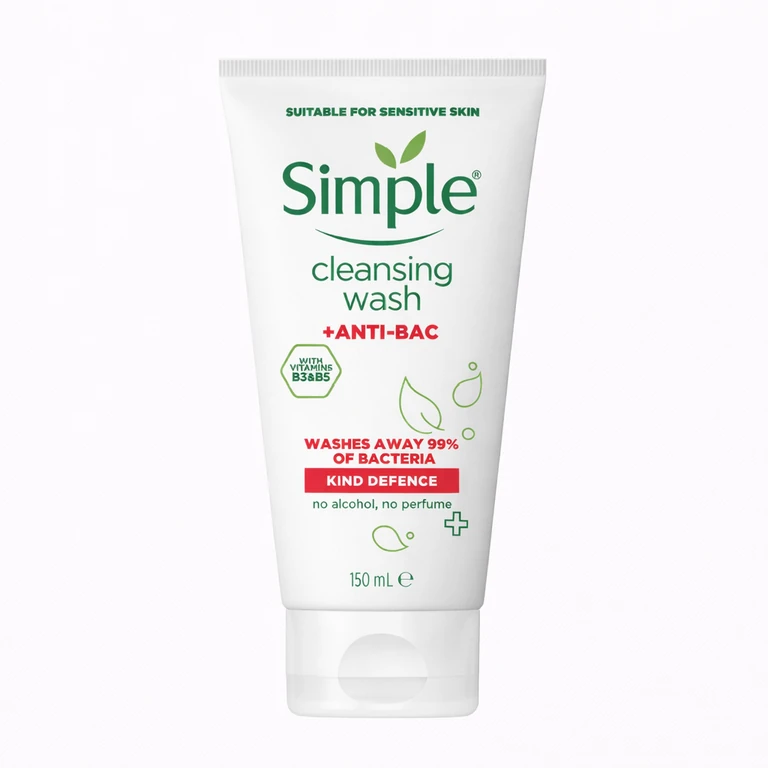 Simple Kind Defence Anti-Bac Cleansing Face Wash 150 ml (5.1 fl oz)